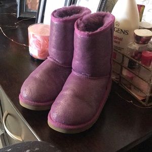 Purple Shimmery Ugg Boots